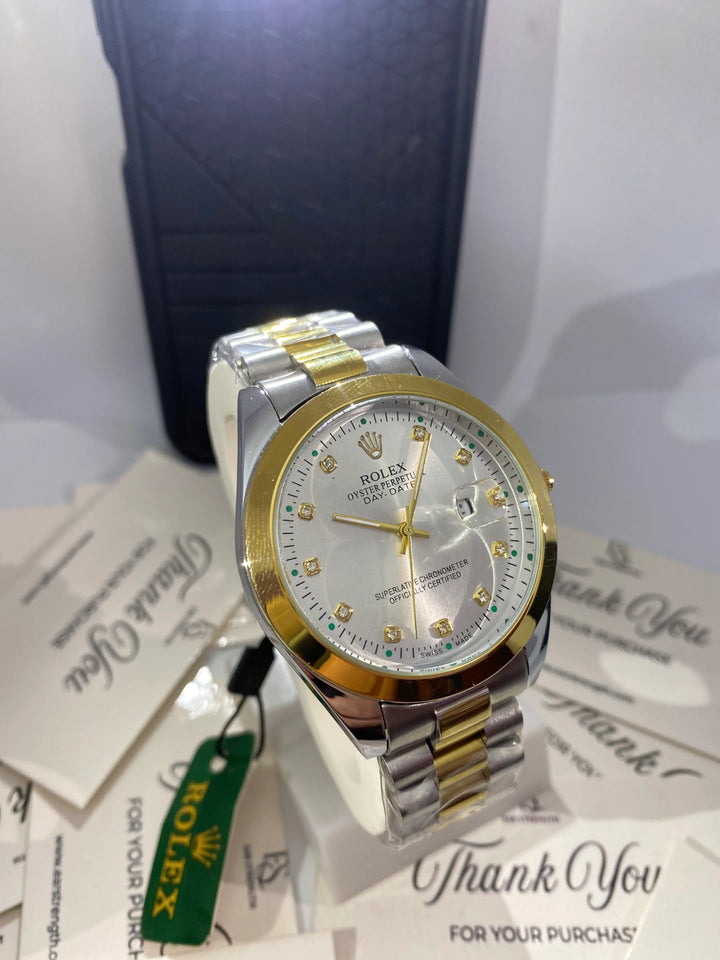 Rolex Datejust – Luxury Two-Tone Gold & Silver with Golden Diamond Dial - EarStrength