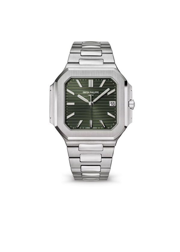Patek Philippe Cubitus – Sunburst Olive Green Dial, Stainless Steel - EarStrength