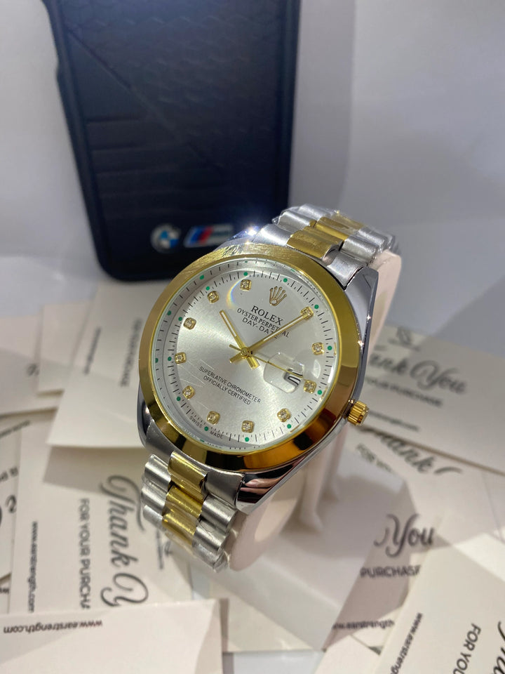 Rolex Datejust – Luxury Two-Tone Gold & Silver with Golden Diamond Dial - EarStrength