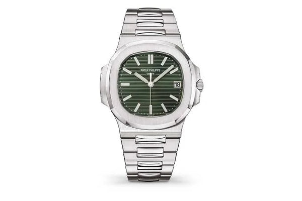 Patek Philippe Nautilus – Olive Green Sunburst Dial - EarStrength
